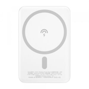 Baterie Externa Wireless Dudao K14S, 5000mAh, 10W, PD + QI, 1 x QI - 1 x USB-C, Alba