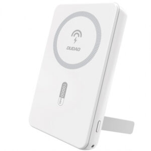 Baterie Externa Wireless Dudao K14S+, 10000mAh, 22.5W, QC + PD + FQI, 1 x QI - 1 x USB-A - 1 x USB-C, Alba