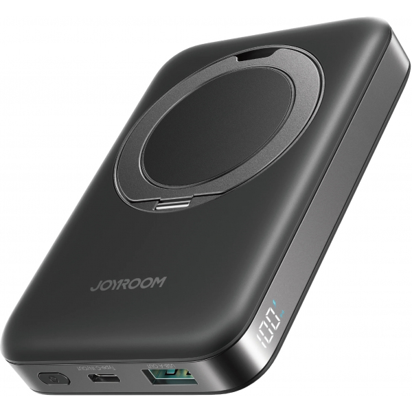 Baterie Externa Wireless Joyroom JR-PBM12, 10000mAh, 22.5W, QC + PD + FQI, 1 x QI - 1 x USB-A - 1 x USB-C, Neagra
