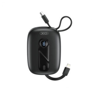 Baterie Externa XO Design PR246, 10000mAh, 22.5W, PD, 1 x Lightning - 2 x USB-C, Neagra