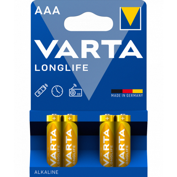Baterie Varta Longlife 4903, AAA / LR3, Set 4 bucati