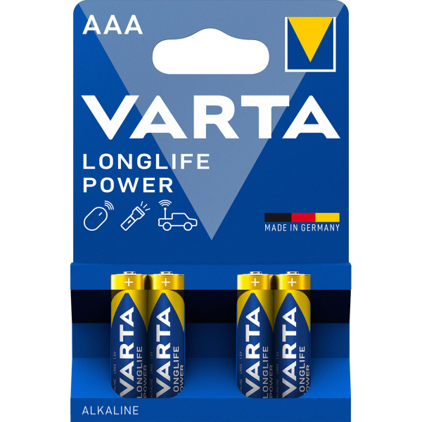 Baterie Varta Longlife Power 4903, AAA / LR3, Set 4 bucati