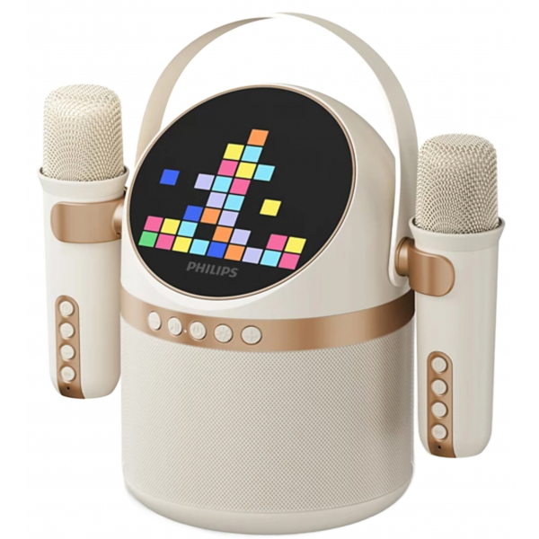 Boxa Portabila Bluetooth Philips, 10W, Karaoke, Bej TAS2509WT/00