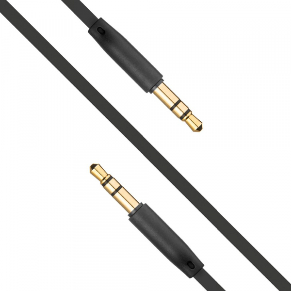 Cablu Audio 3.5mm - 3.5mm Fixed, 1m, Negru