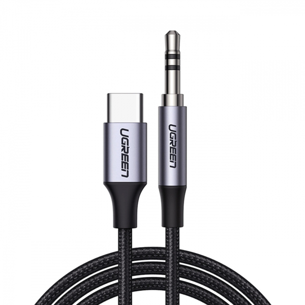 Cablu Audio USB-C - 3.5mm UGREEN AV143, 1m, Gri