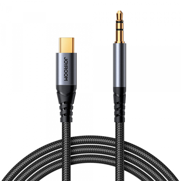 Cablu Audio USB-C - 3.5mm Joyroom SY-A07, 1.2m, Negru