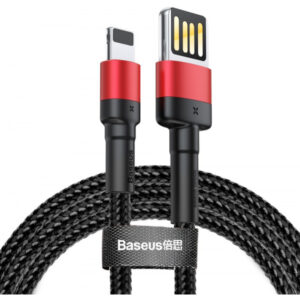 Cablu Date si Incarcare USB-A - Lightning Baseus Cafule Special Edition, 18W, 1m, Rosu CALKLF-G91
