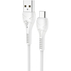 Cablu Date si Incarcare USB-A - microUSB HOCO X37, 18W, 1m, Alb