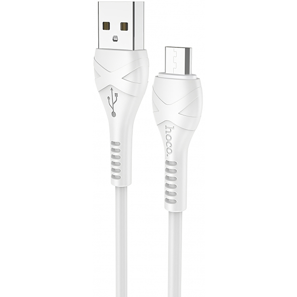 Cablu Date si Incarcare USB-A - microUSB HOCO X37, 18W, 1m, Alb