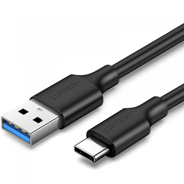Cablu Date si Incarcare USB-A - USB-C UGREEN US184, 18W, 2m, Negru
