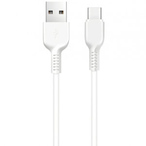 Cablu Date si Incarcare USB-A - USB-C HOCO Flash X20, 18W, 1m, Alb