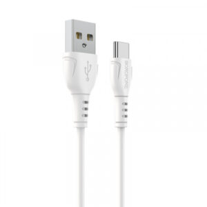 Cablu Date si Incarcare USB-A - USB-C Borofone BX51 Triumph, 20W, 1m, Alb