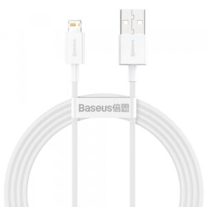 Cablu Date si Incarcare USB-A - Lightning Baseus Superior Series, 20W, 1.5m, Alb CALYS-B02