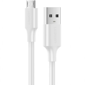 Cablu Date si Incarcare USB-A - microUSB UGREEN US289, 18W, 1m, Alb