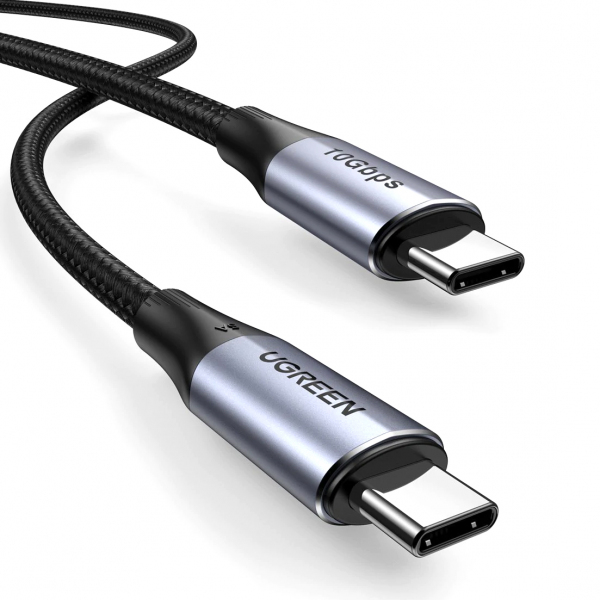 Cablu Date si Incarcare USB-C - USB-C UGREEN US355, 100W, 1m, Negru
