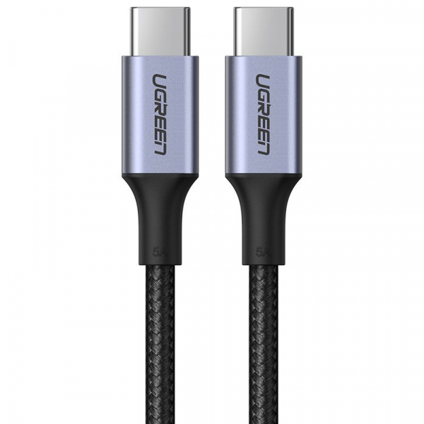 Cablu Date si Incarcare USB-C - USB-C UGREEN US316, 100W, 1m, Gri