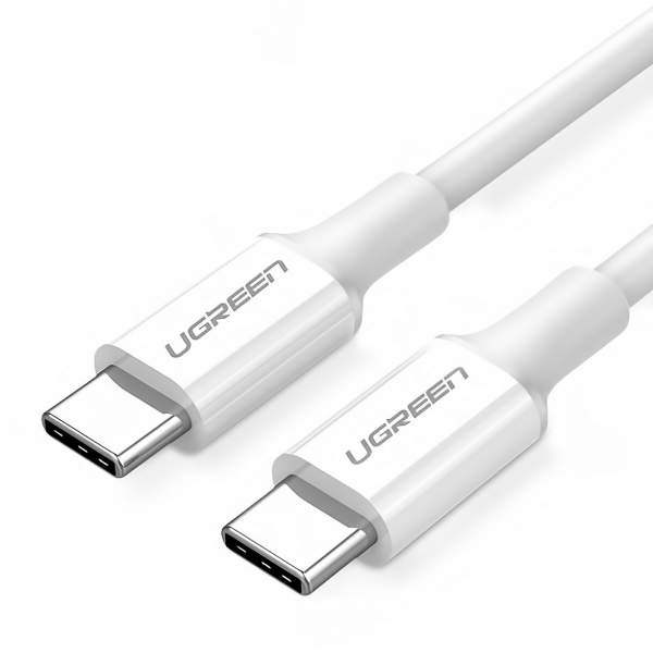 Cablu Date si Incarcare USB-C - USB-C UGREEN US264, 60W, 1m, Alb