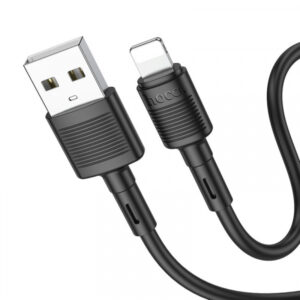 Cablu Date si Incarcare USB-A - Lightning HOCO X83 Victory, 18W, 1m, Negru