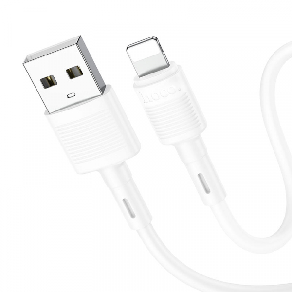 Cablu Date si Incarcare USB-A - Lightning HOCO X83 Victory, 18W, 1m, Alb