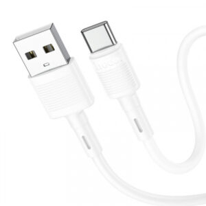 Cablu Date si Incarcare USB-A - USB-C HOCO X83 Victory, 20W, 1m, Alb