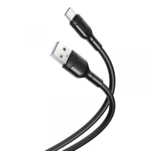 Cablu Date si Incarcare USB-A - USB-C XO Design NB212, 18W, 1m, Negru