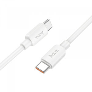 Cablu Date si Incarcare USB-C - USB-C HOCO X96, 100W, 1m, Alb