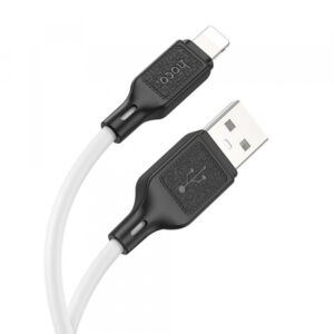 Cablu Date si Incarcare USB-A - Lightning HOCO X90, 18W, 1m, Alb