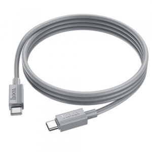 Cablu Date si Incarcare USB-C - USB-C HOCO X107, 60W, 1m, Gri