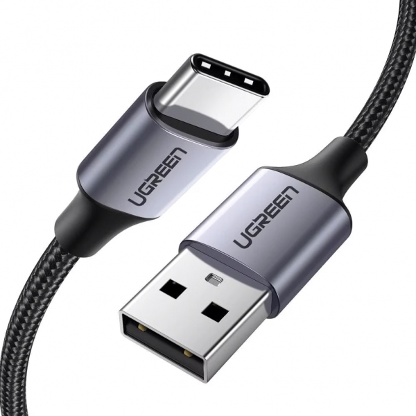 Cablu Date si Incarcare USB-A - USB-C UGREEN US288, 18W, 0.5m, Negru
