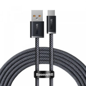 Cablu Date si Incarcare USB-A - USB-C Baseus Dynamic Series, 100W, 2m, Gri CALD000716