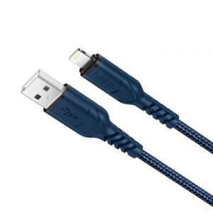Cablu Date si Incarcare USB-A - Lightning HOCO X59 Victory, 18W, 1m, Albastru