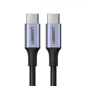 Cablu Date si Incarcare USB-C - USB-C UGREEN US316, 100W, 1.5m, Gri