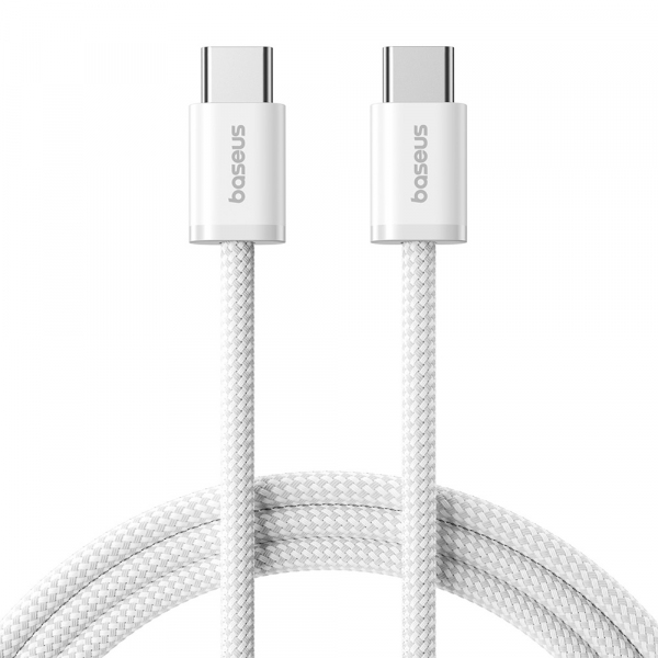 Cablu Date si Incarcare USB-C - USB-C Baseus Dynamic 4 Series, 100W, 2m, Alb P10381400211-01