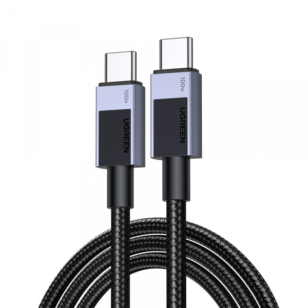 Cablu Date si Incarcare USB-C - USB-C UGREEN L512, 100W, 3m, Gri