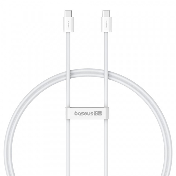 Cablu Date si Incarcare USB-C - USB-C Baseus Superior Series 2, 30W, 2m, Alb P10365200211-01