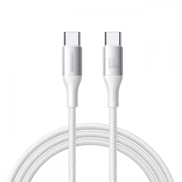 Cablu Date si Incarcare USB-C - USB-C Joyroom S-A28 Flash, 60W, 2m, Alb