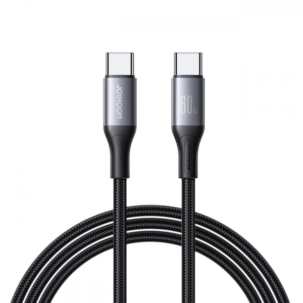 Cablu Date si Incarcare USB-C - USB-C Joyroom S-A28 Flash, 60W, 1m, Negru