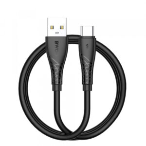 Cablu Date si Incarcare USB-A - USB-C BWOO BO-X318C, 27W, 1m, Negru