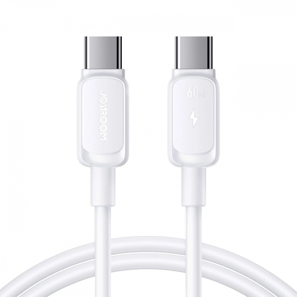 Cablu Date si Incarcare USB-C - USB-C Joyroom S-A14, 60W, 1.2m, Alb