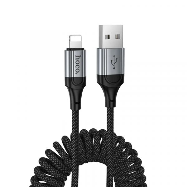 Cablu Date si Incarcare USB-A - Lightning HOCO X121, 27W, 1.5m, Negru