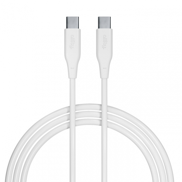 Cablu Date si Incarcare USB-C - USB-C Allity. AUC-02, 100W, 2m, Alb