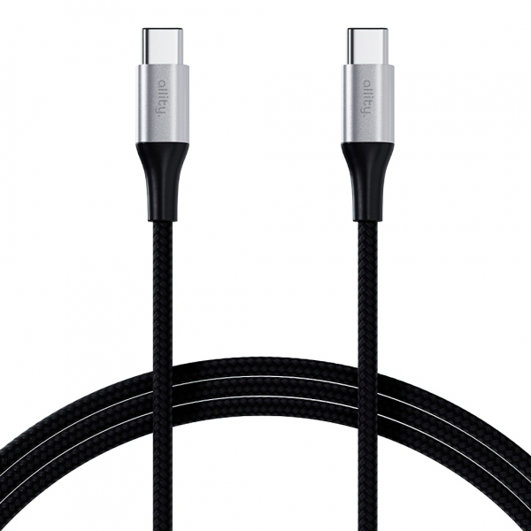 Cablu Date si Incarcare USB-C - USB-C Allity. AUC-01, 100W, 2m, Negru