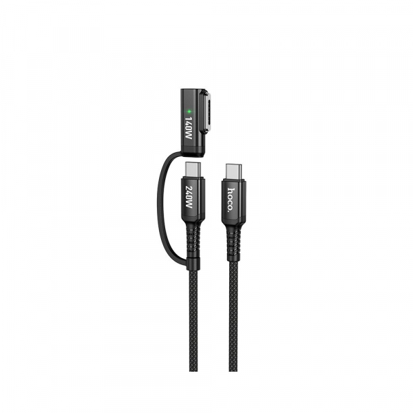 Cablu Incarcare HOCO U142, USB-C - USB-C / MagSafe 3, 240W, 1.8m, Negru