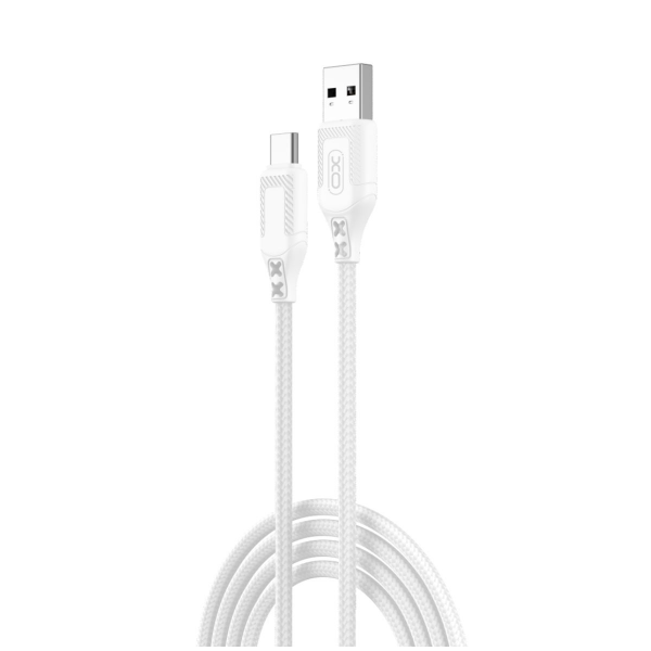 Cablu Date si Incarcare USB-A - USB-C XO Design NB235, 18W, 1m, Alb