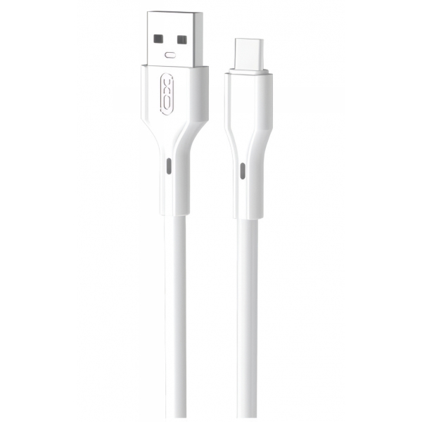 Cablu Date si Incarcare USB-A - USB-C XO Design NB230, 18W, 1m, Alb