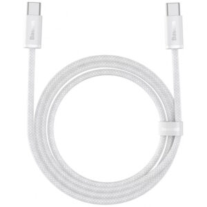 Cablu Date si Incarcare USB-C - USB-C Baseus Dynamic Series, 100W, 1m, Alb CALD000202