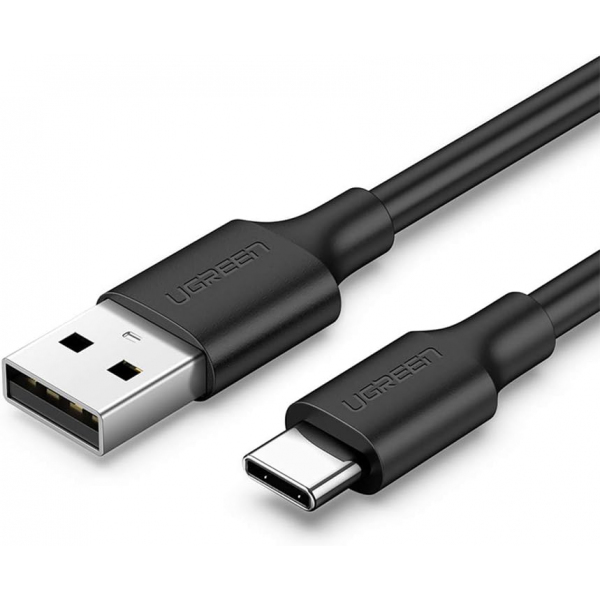 Cablu Date si Incarcare USB-A - USB-C UGREEN US287, 18W, 0.25m, Negru