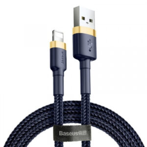 Cablu Date si Incarcare USB-A - Lightning Baseus Cafule, 18W, 2m, Bleumarin CALKLF-CV3