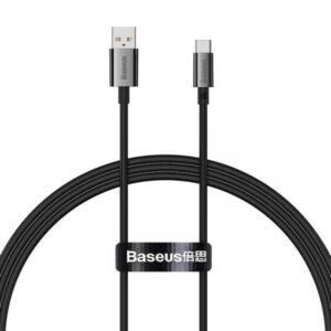 Cablu Date si Incarcare USB-A - USB-C Baseus Superior Series, 100W, 1m, Negru P10320102114-00