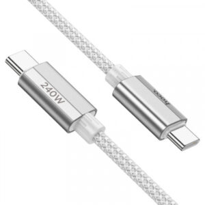 Cablu Date si Incarcare USB-C - USB-C HOCO U134, 240W, 1.8m, Gri